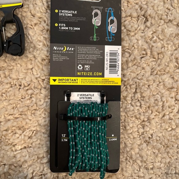 Lot of Brand New 12' Nite Ize CamJam Cord Tightener 1.8MM - 3MM Bundle - Picture 3 of 4